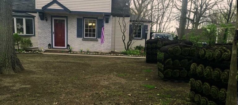 Sod installation in Midland Park, NJ by Super Green Landscaping - photo 2 of 7
