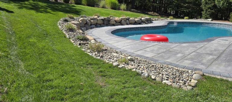 Pool area renovation in North Haledon, NJ by Super Green Landscaping - photo 4 of 8