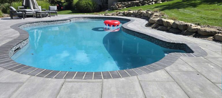 Pool area renovation in North Haledon, NJ by Super Green Landscaping - photo 6 of 8