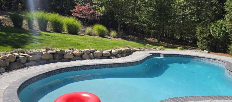 Pool area renovation in North Haledon, NJ by Super Green Landscaping - photo 7 of 8