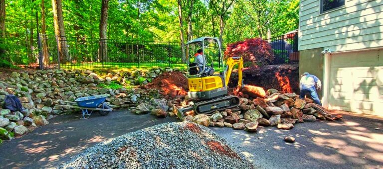 Retaining wall construction in Bergen County, NJ by Super Green Landscaping - photo 6 of 6