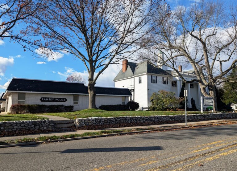 The police and municipal building in Ramsey, New Jersey
